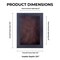 Black Wood Grain Shadow Box Frame with Acrylic Front - Brown Suede Backing, 30 Sizes
